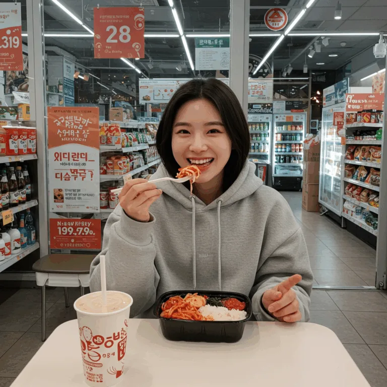 편의점 도시락 야식