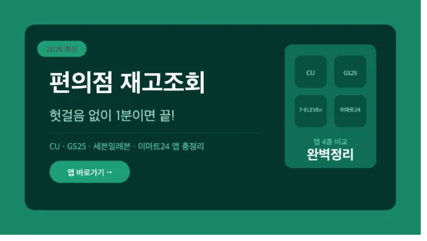 편의점 재고조회