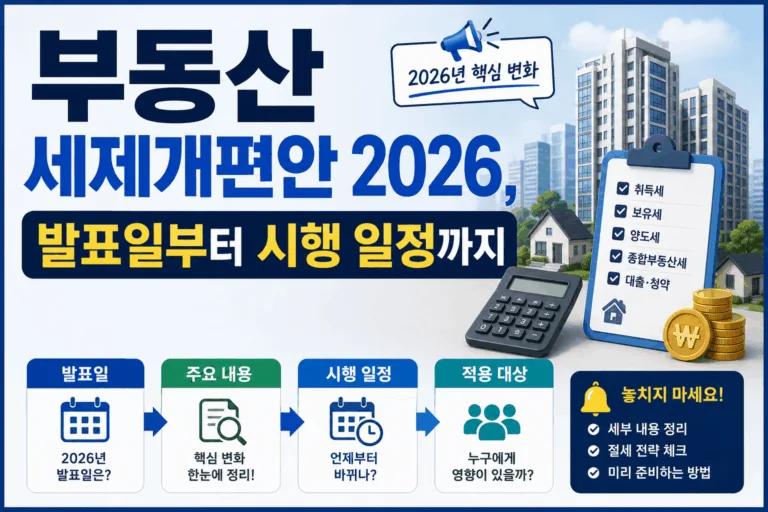 부동산 세제개편안