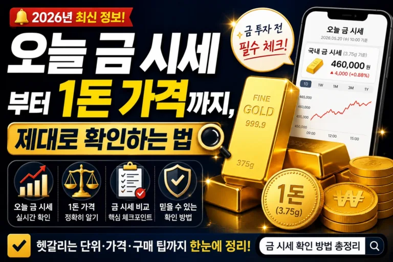 오늘 금 시세